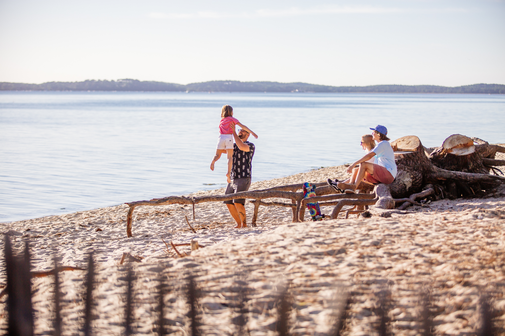 à marée haute site naturel des Quinocnes à Andernos les Bains - Bassin d'Arcachon - crédit photo Agence les Conteurs