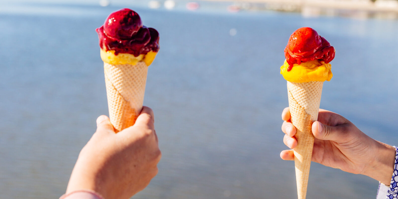 Une glace à la jetée O Sorbet damour