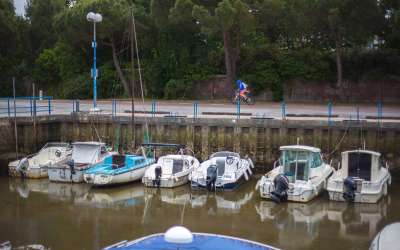 Balade Ă  roulettes : Le port du Betey